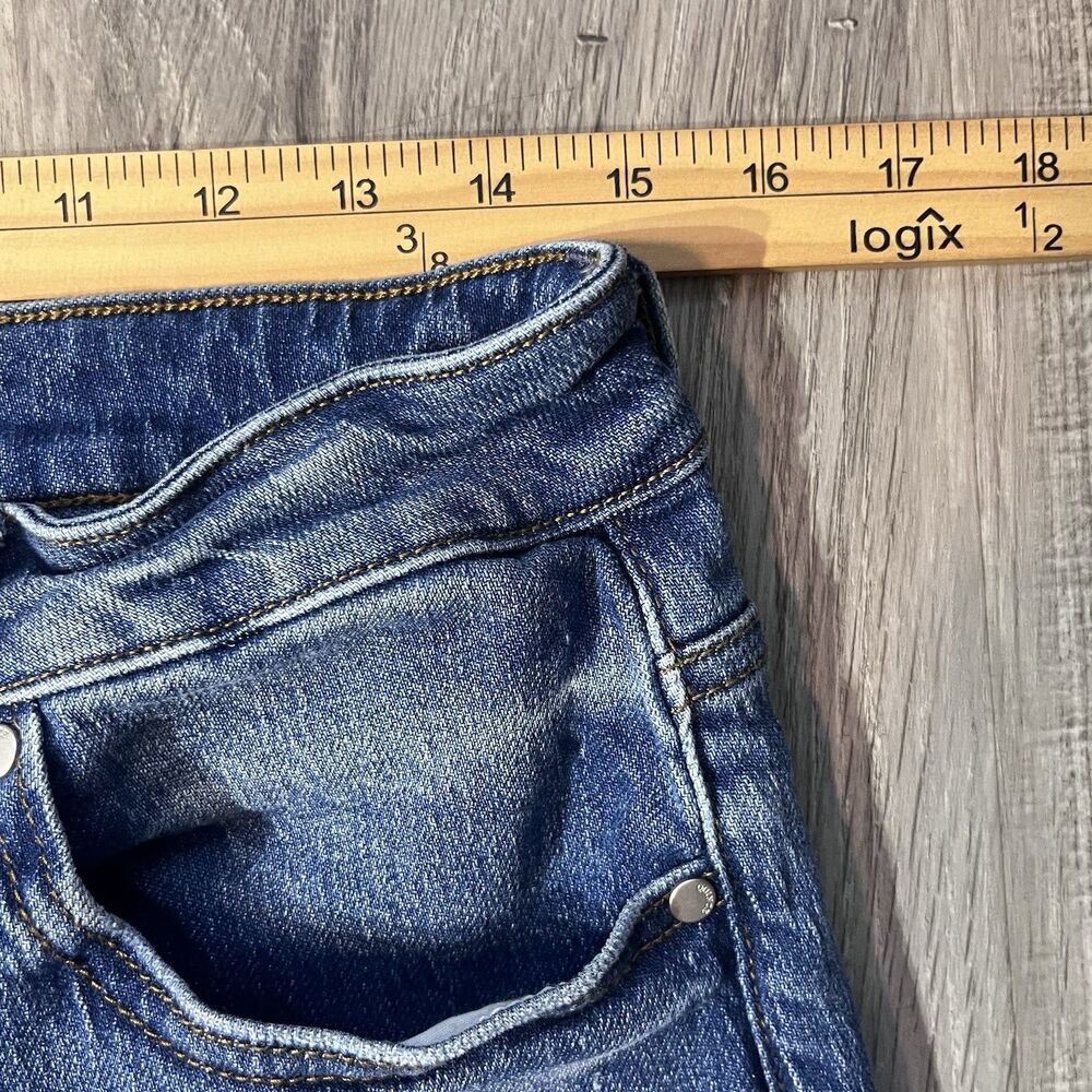Quince Women Size 31 Bella Stretch Relaxed Straight Jeans Atlantic Blue - Picture 6 of 10